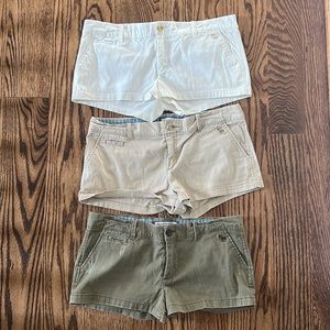 Abercrombie & Fitch perfect stretch khaki shorts